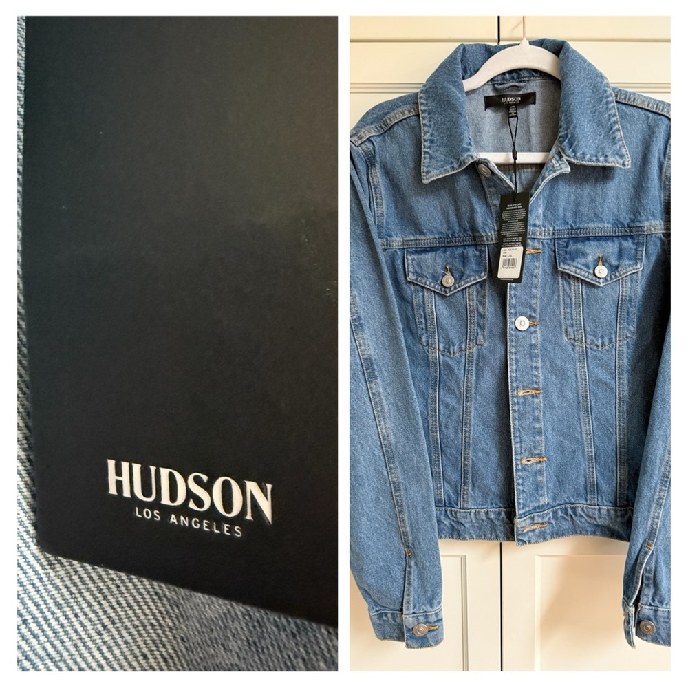 Hudson Light Blue Denim Jacket new with tag